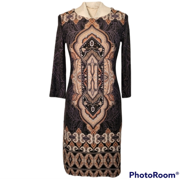 Charter Club | Dresses | Charter Club Bohemian Printed Long Sleeve ...